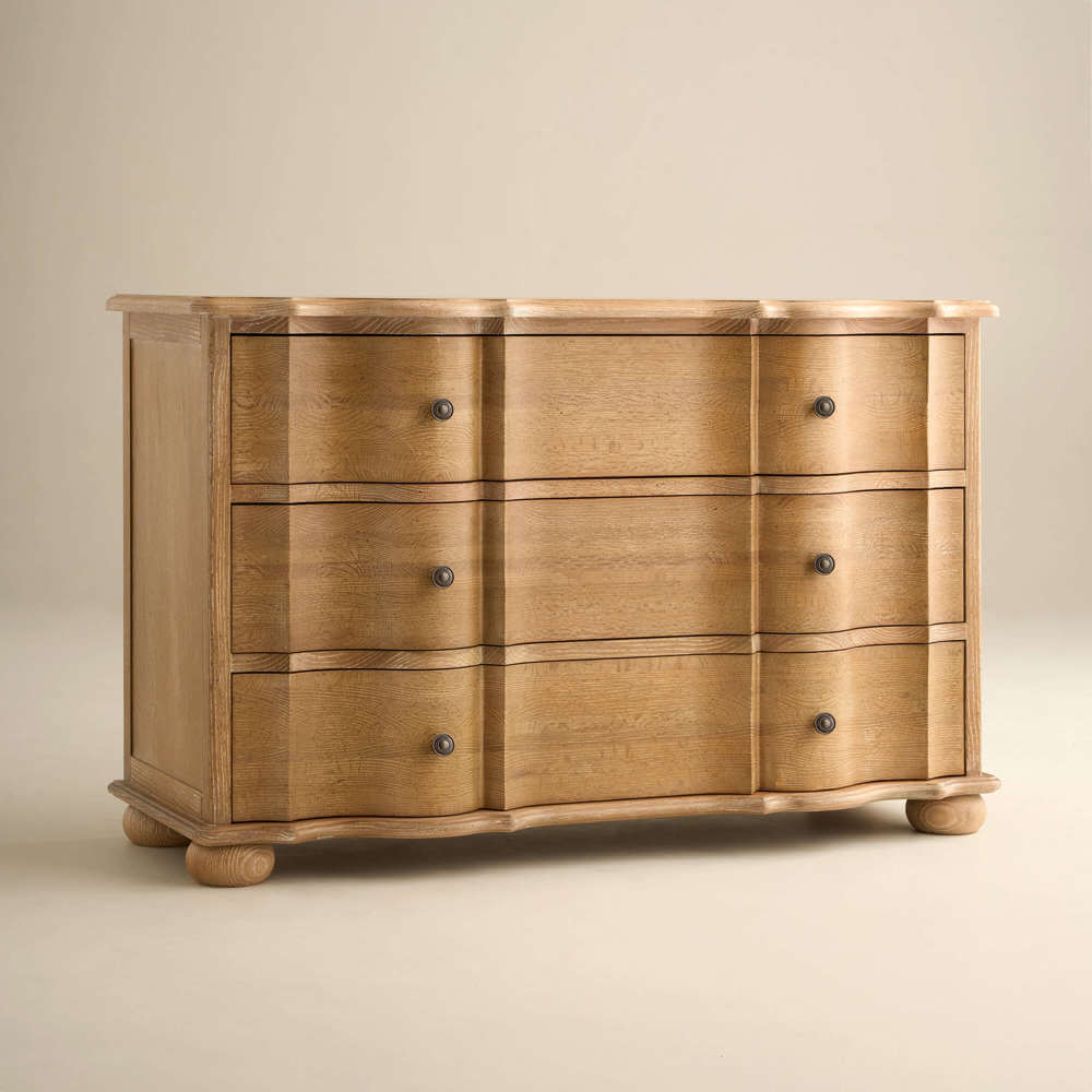 Aureum Grande 3 Drawer Chest, Weathered Oak